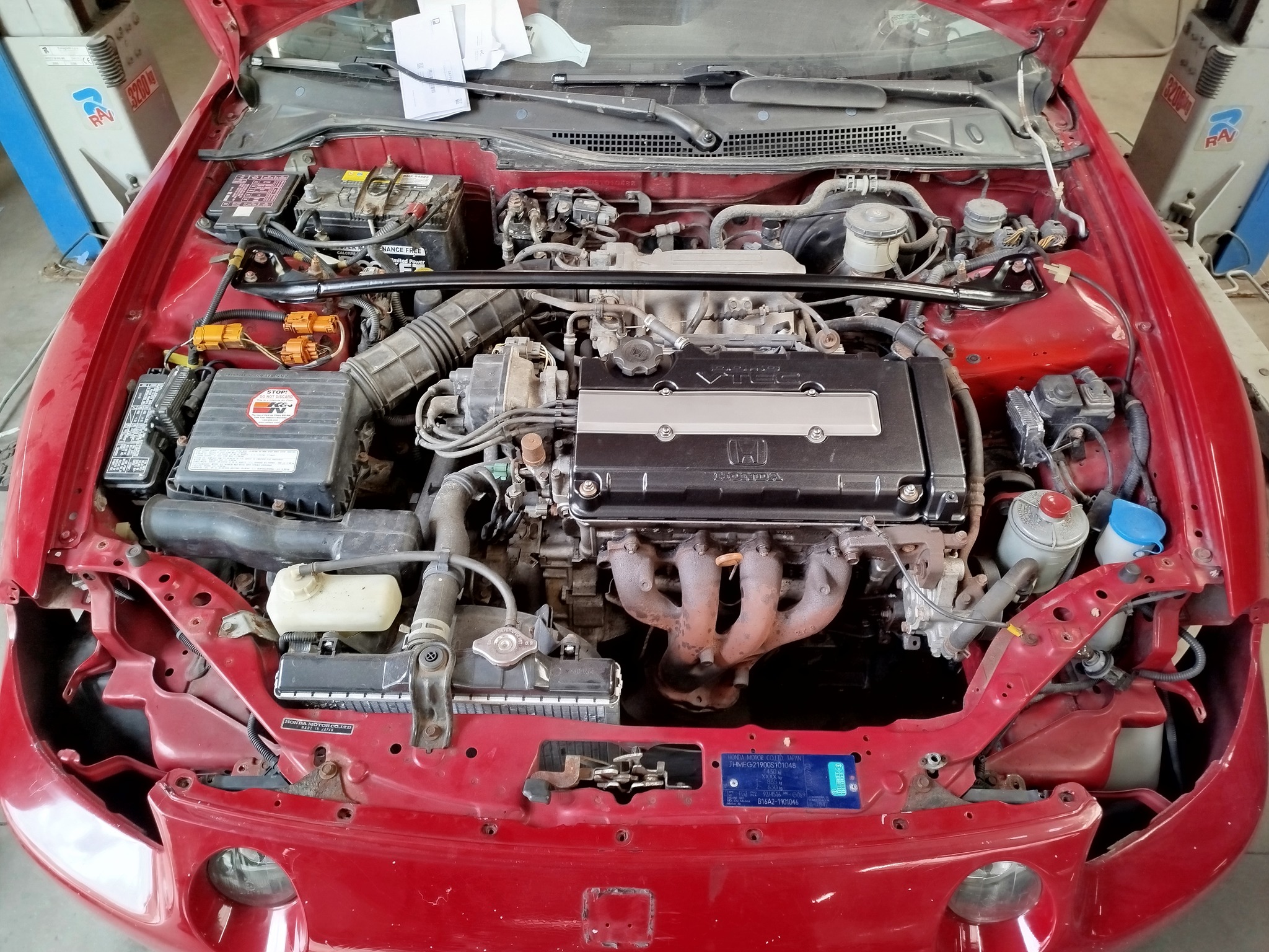 Moteur B16A2 VTEC 160 cv